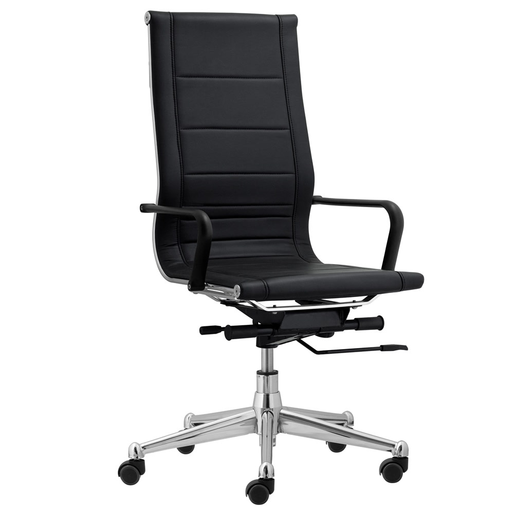 GuestSupply US | Florence High Back Task Chair, Black with Soft